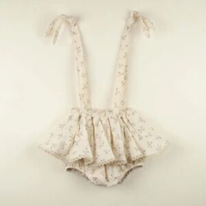 Charming Cream Floral Romper